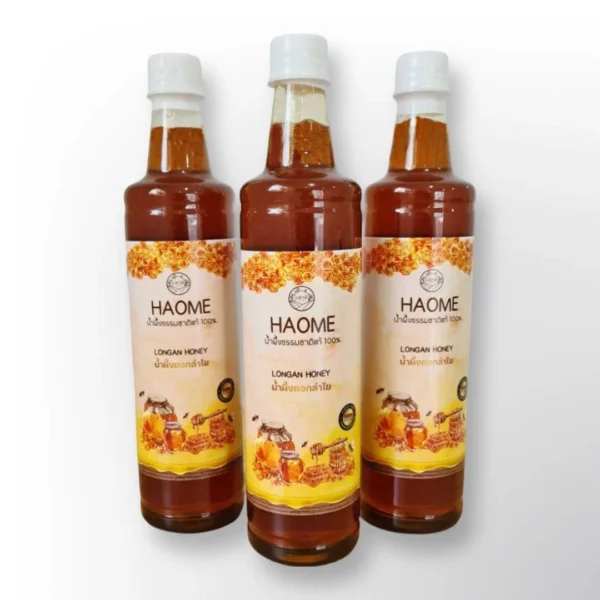 น้ำผึ้งขวดใหญ่ - น้ำผึ้งดอกลำใย honey haomee