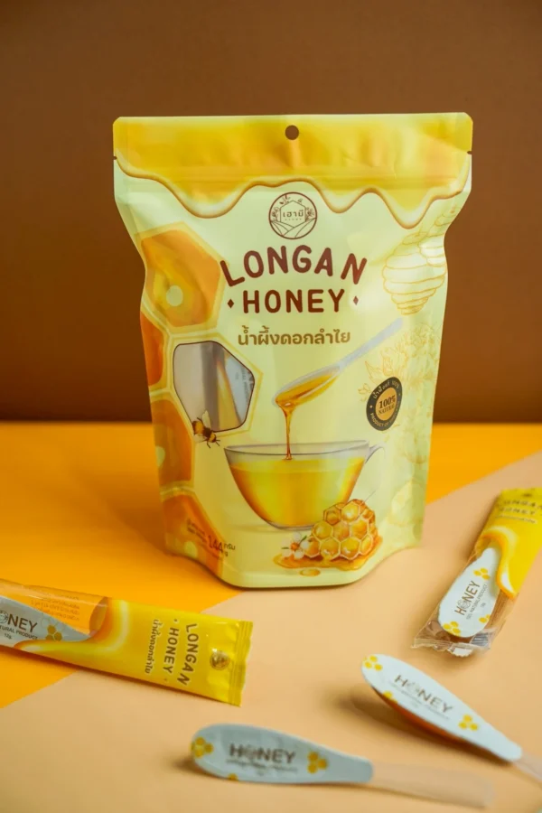 น้ำผึ้งซองช้อน - น้ำผึ้งดอกลำใย honey haomee
